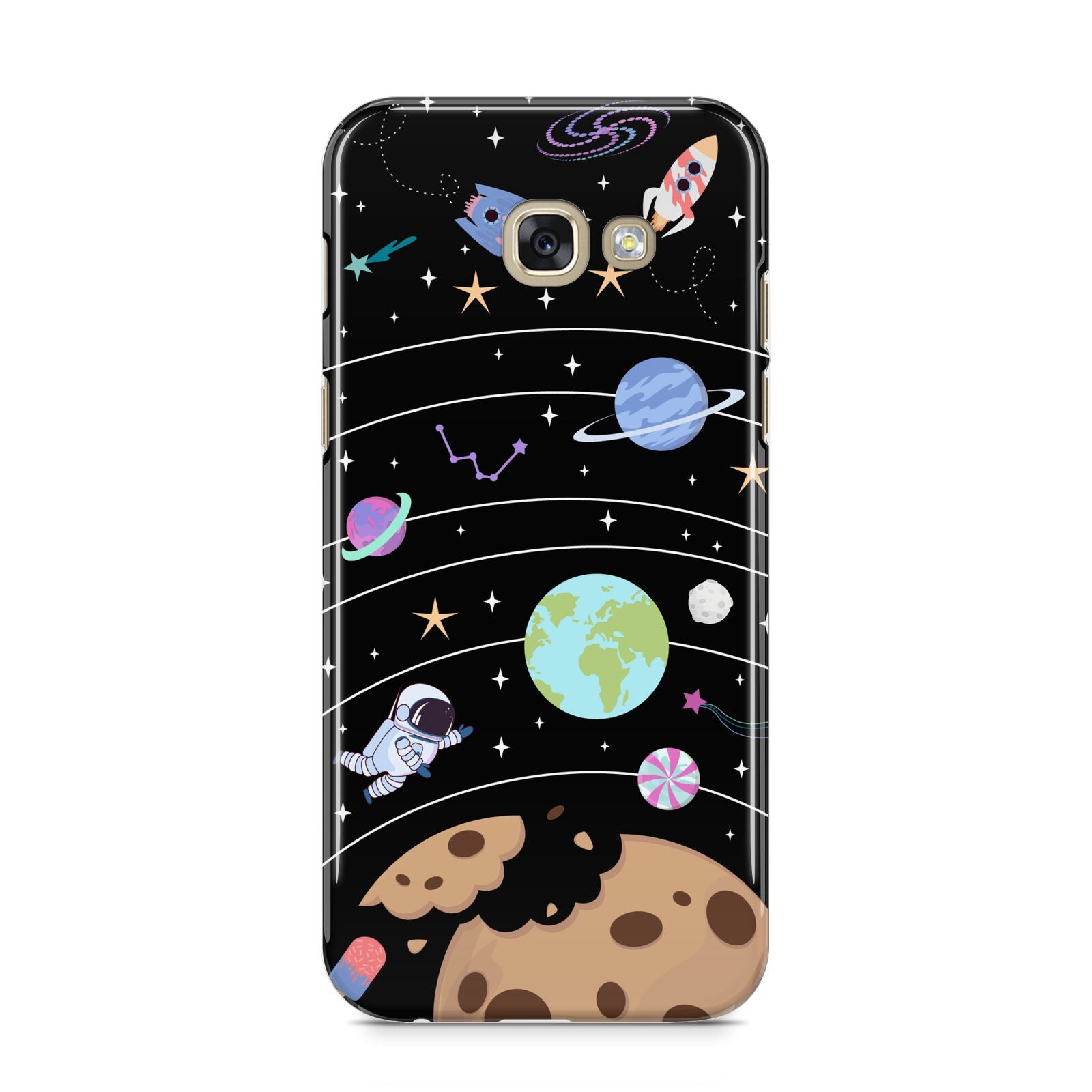 Sweet Celestial Scene Samsung Galaxy A5 2017 Case on gold phone