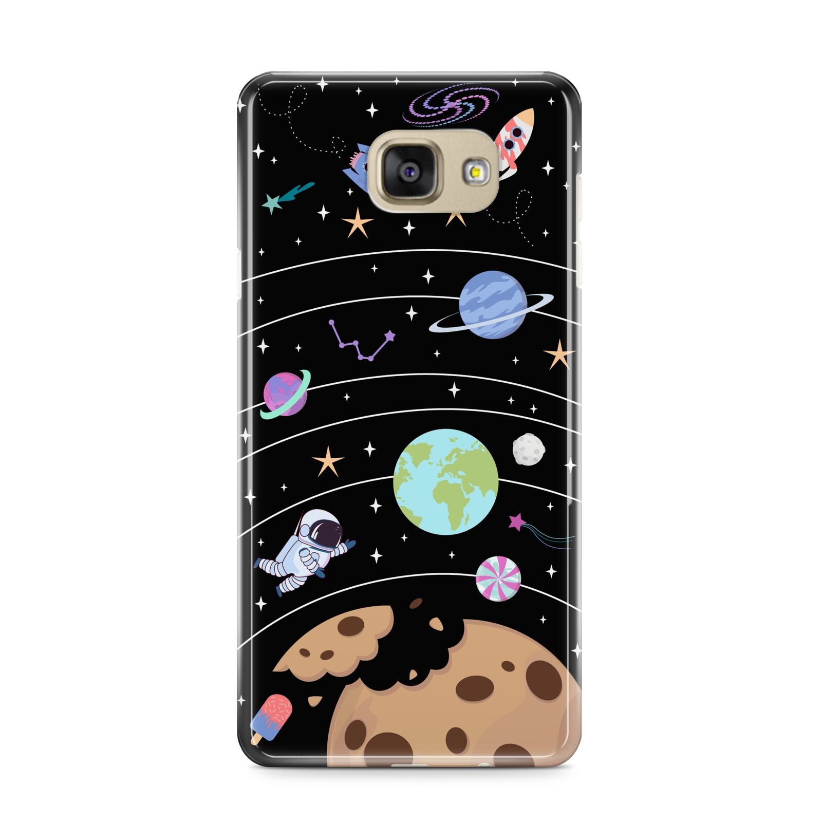 Sweet Celestial Scene Samsung Galaxy A9 2016 Case on gold phone