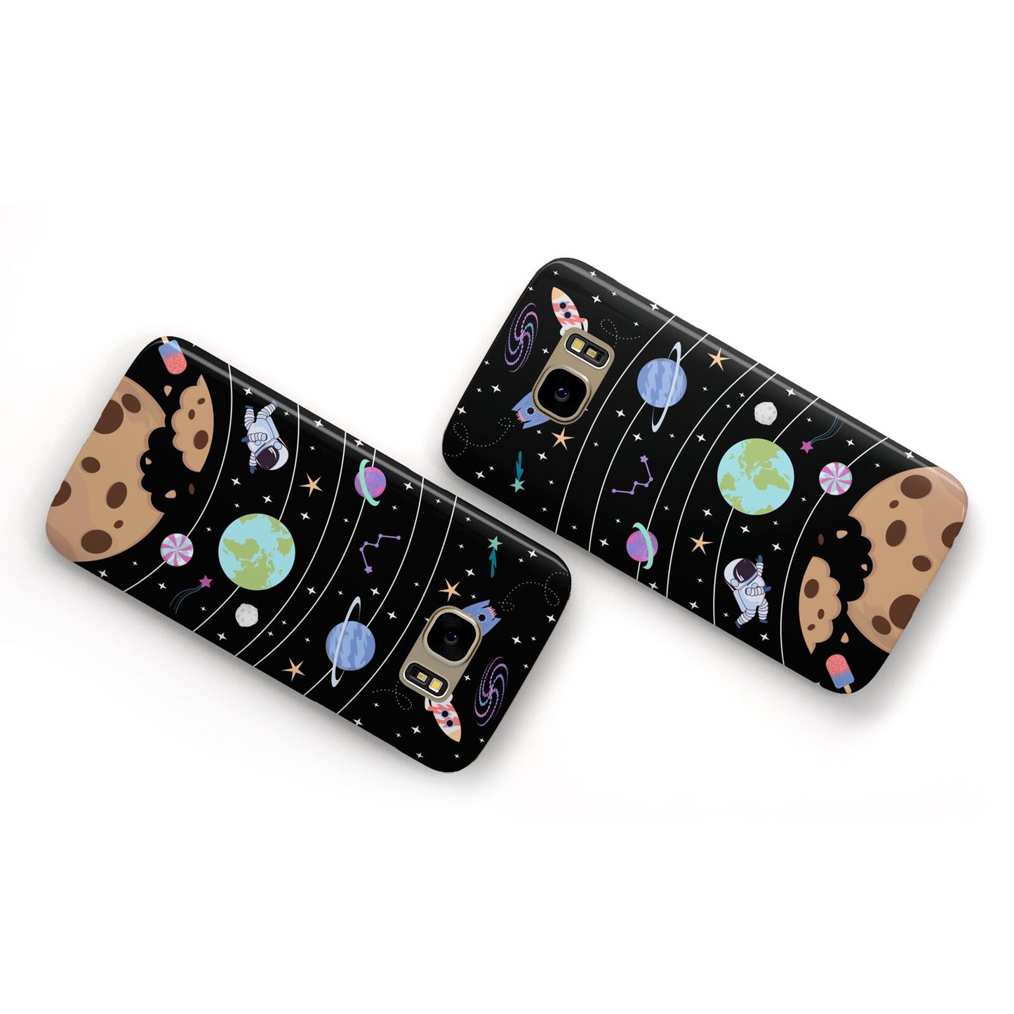 Sweet Celestial Scene Samsung Galaxy Case Flat Overview
