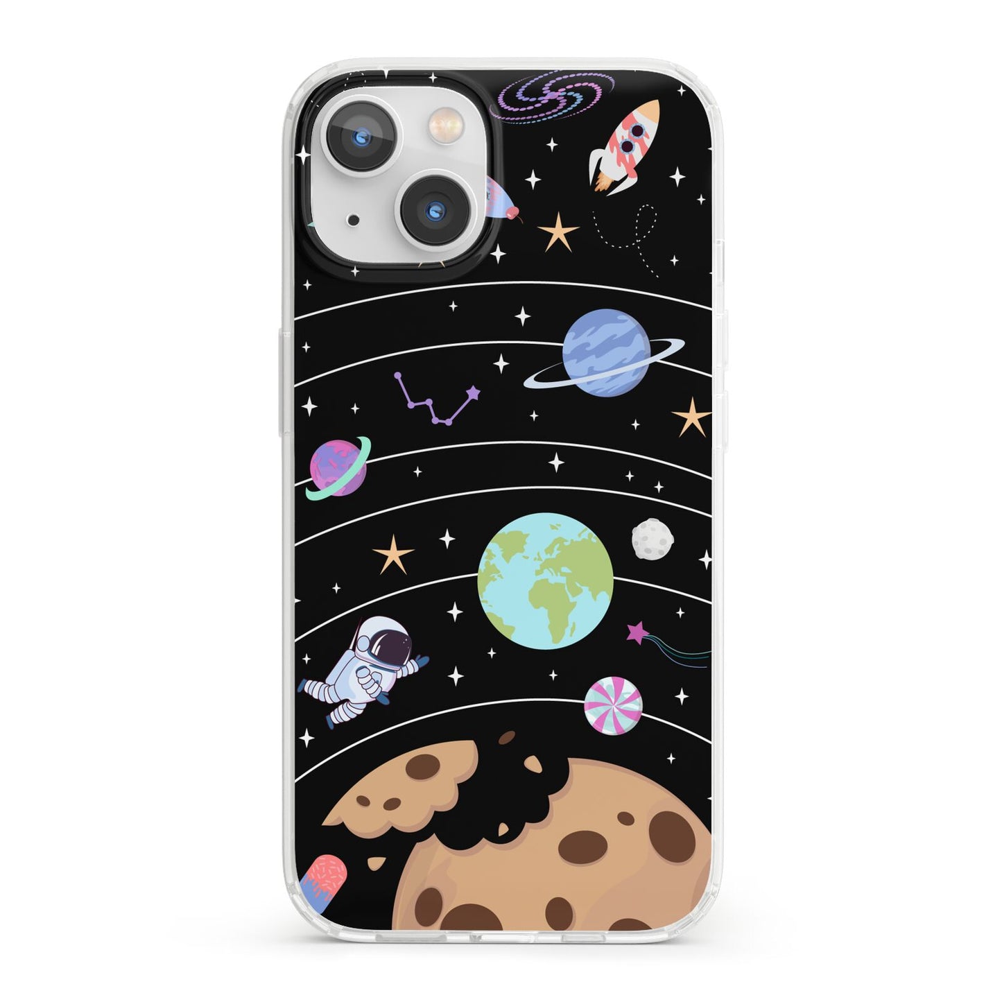 Sweet Celestial Scene iPhone 13 Clear Bumper Case