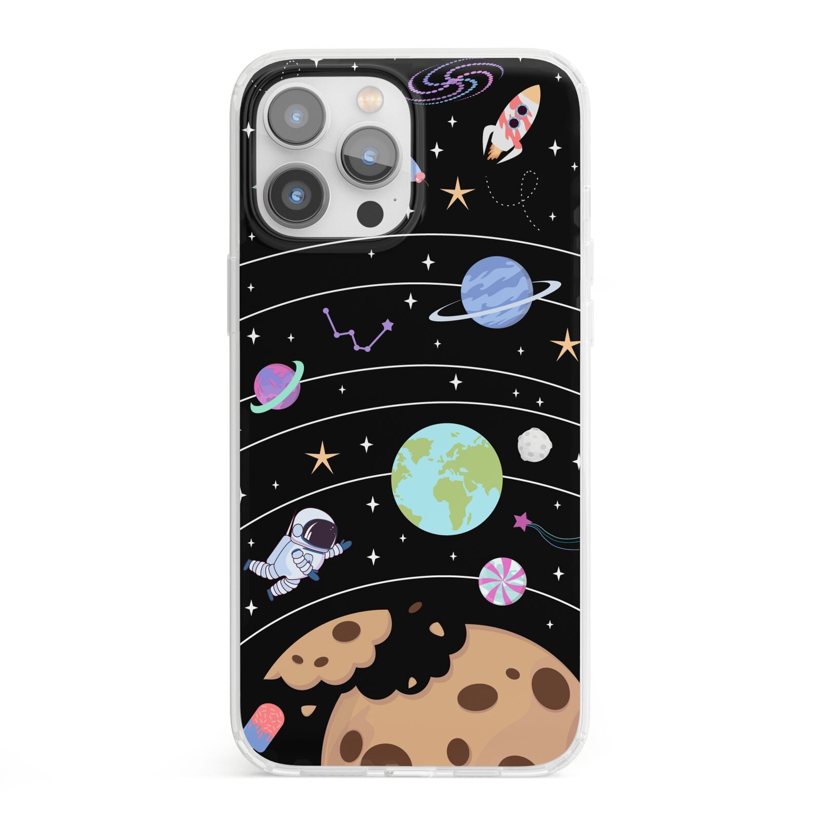Sweet Celestial Scene iPhone 13 Pro Max Clear Bumper Case