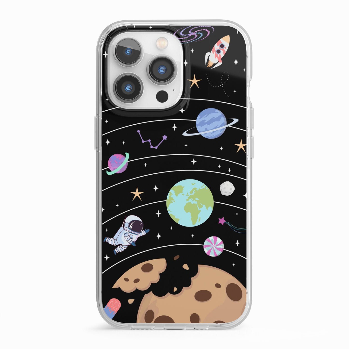 Sweet Celestial Scene iPhone 13 Pro TPU Impact Case with White Edges