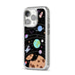 Sweet Celestial Scene iPhone 14 Pro Clear Tough Case Silver Angled Image