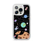 Sweet Celestial Scene iPhone 14 Pro Clear Tough Case Silver