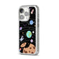 Sweet Celestial Scene iPhone 14 Pro Glitter Tough Case Silver Angled Image