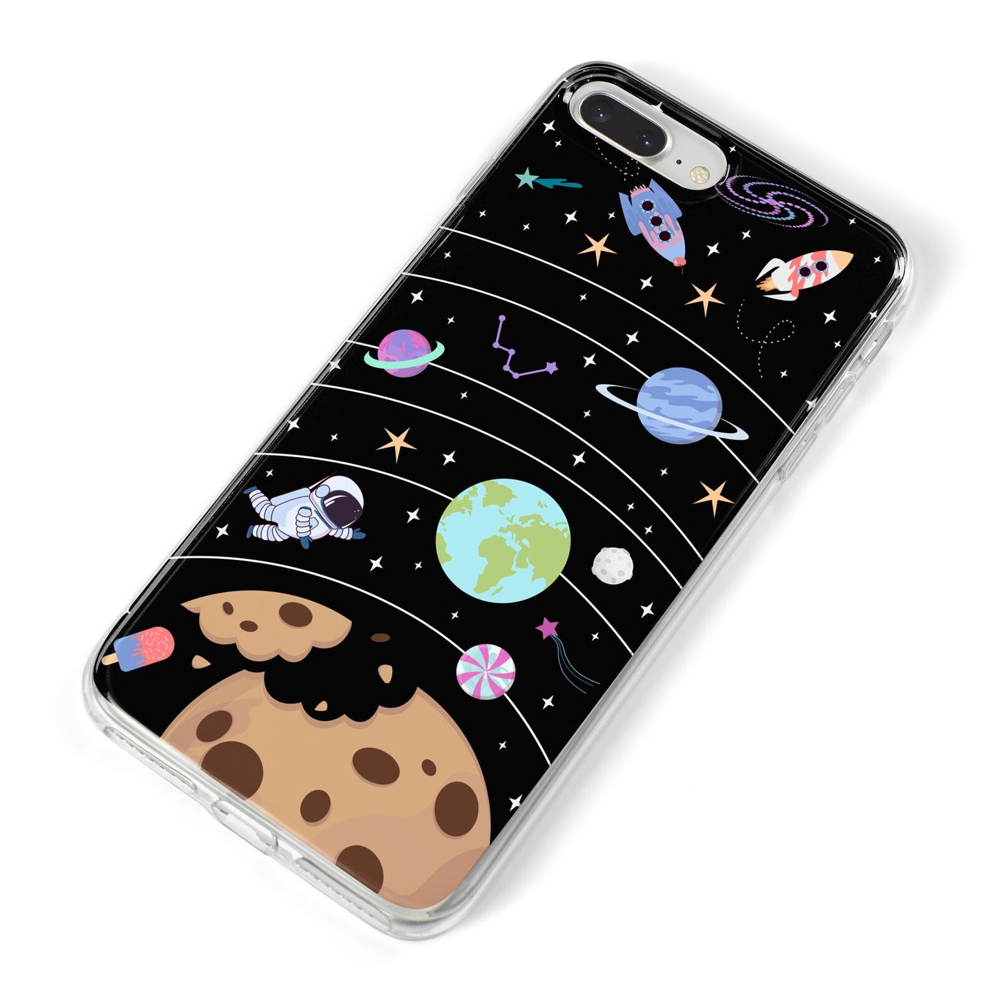 Sweet Celestial Scene iPhone 8 Plus Bumper Case on Silver iPhone Alternative Image