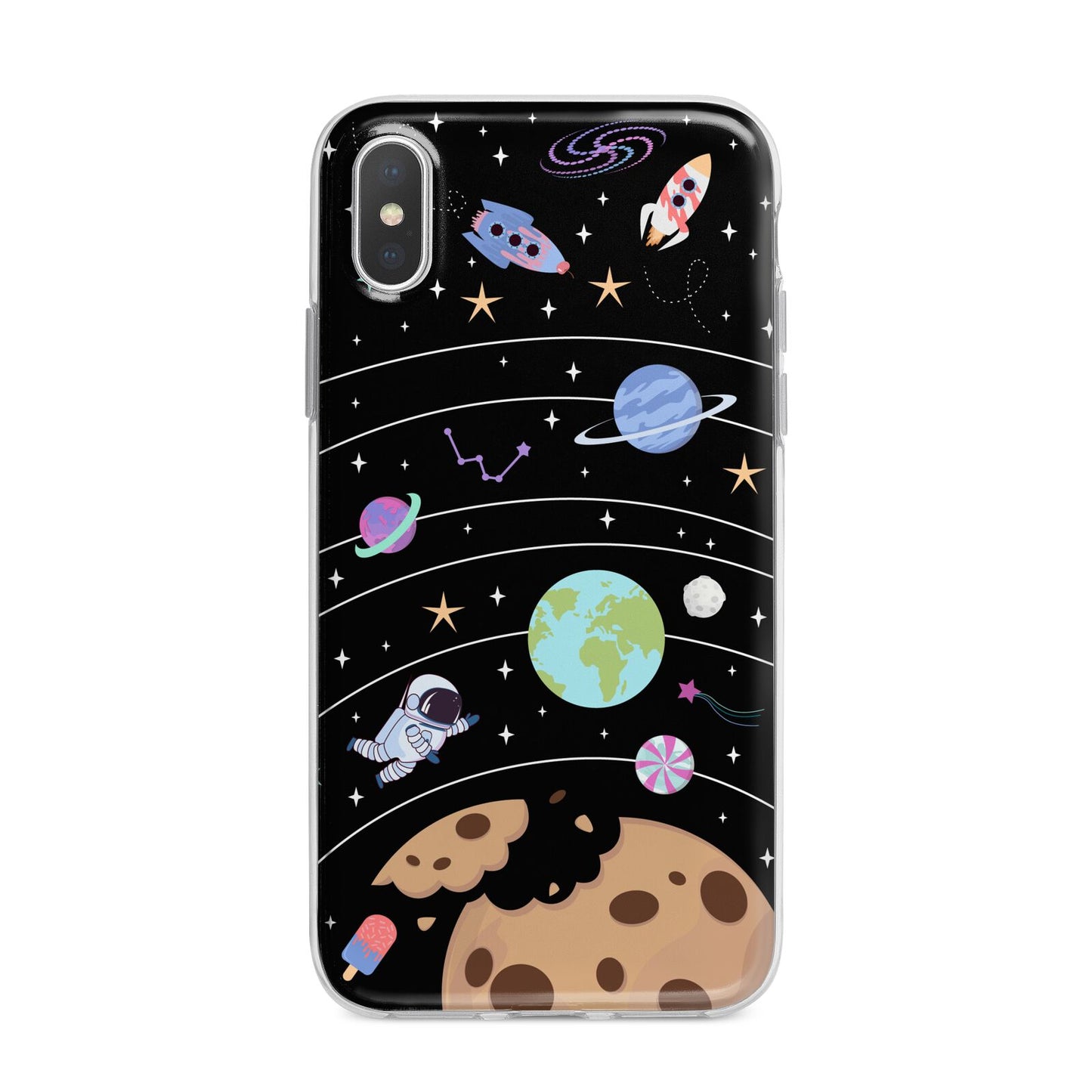 Sweet Celestial Scene iPhone X Bumper Case on Silver iPhone Alternative Image 1