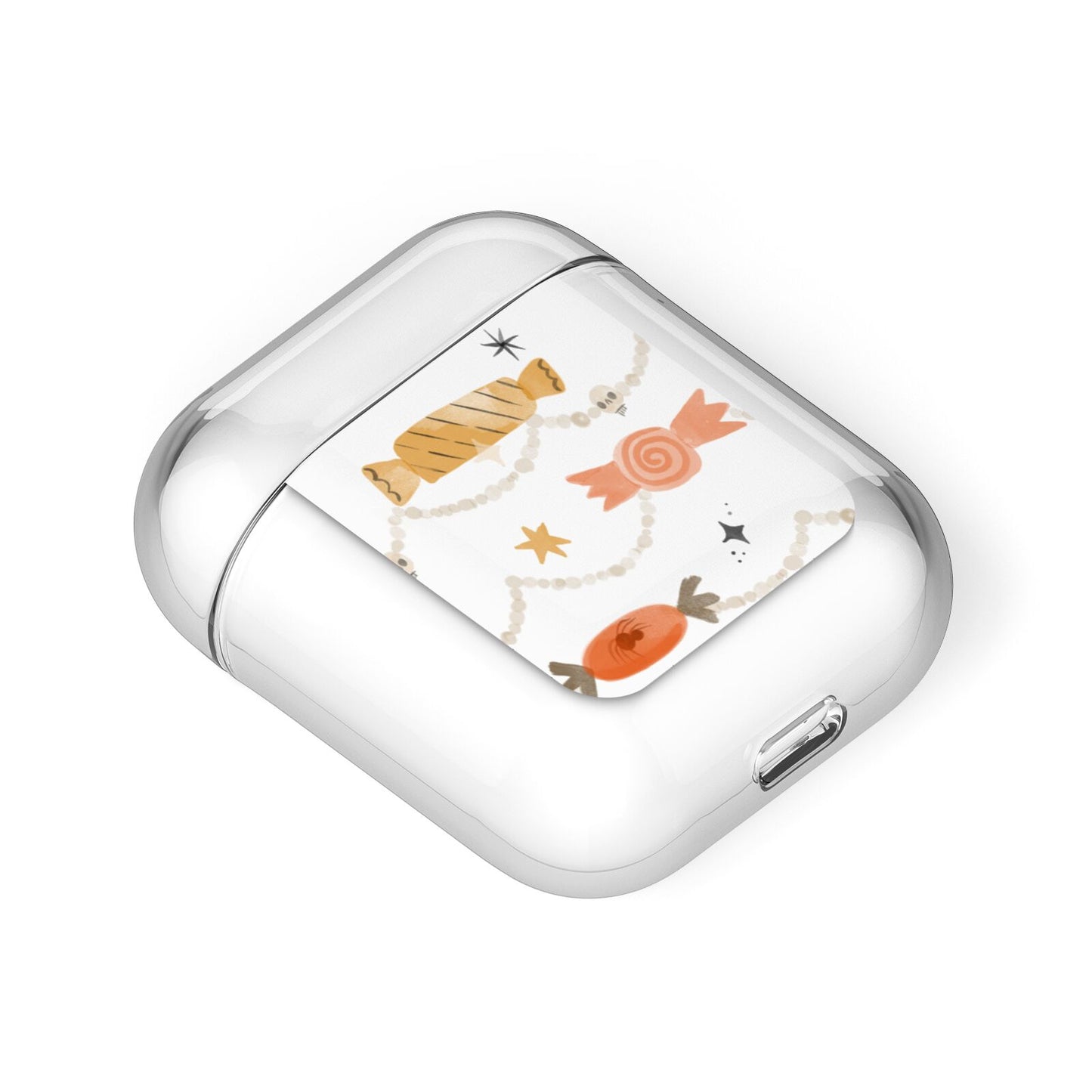 Sweet Decorations Halloween AirPods Case Laid Flat