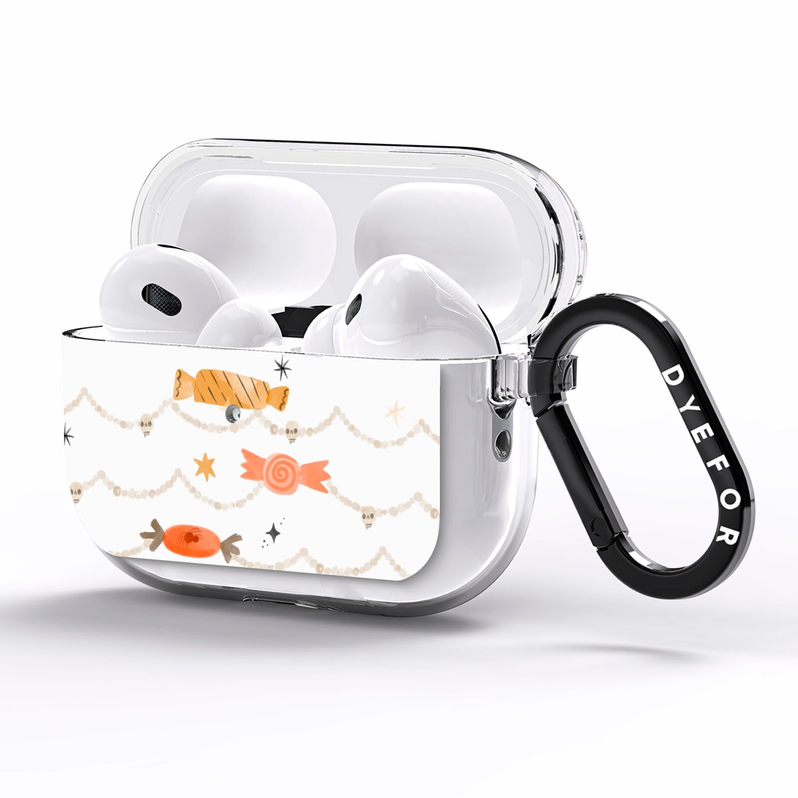 Sweet Decorations Halloween AirPods Pro Clear Case Side Image