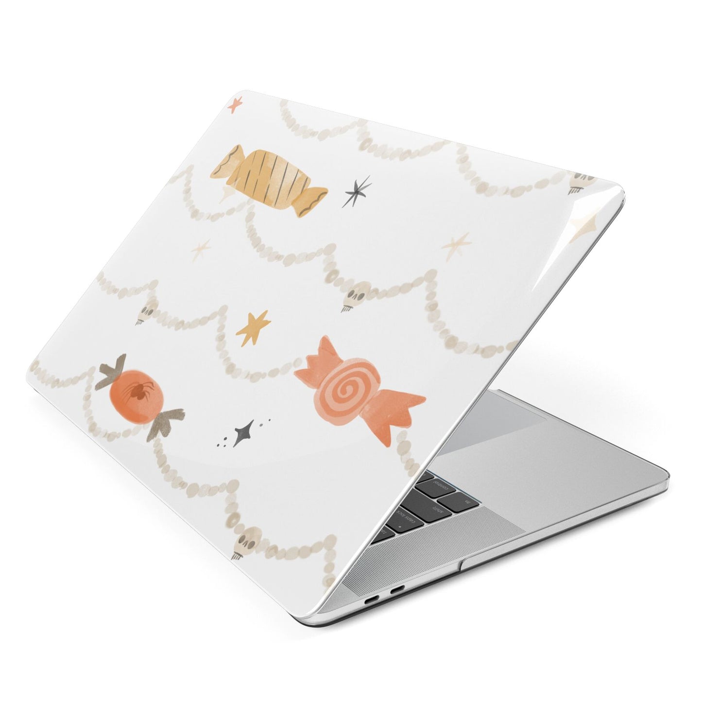 Sweet Decorations Halloween Apple MacBook Case Side View