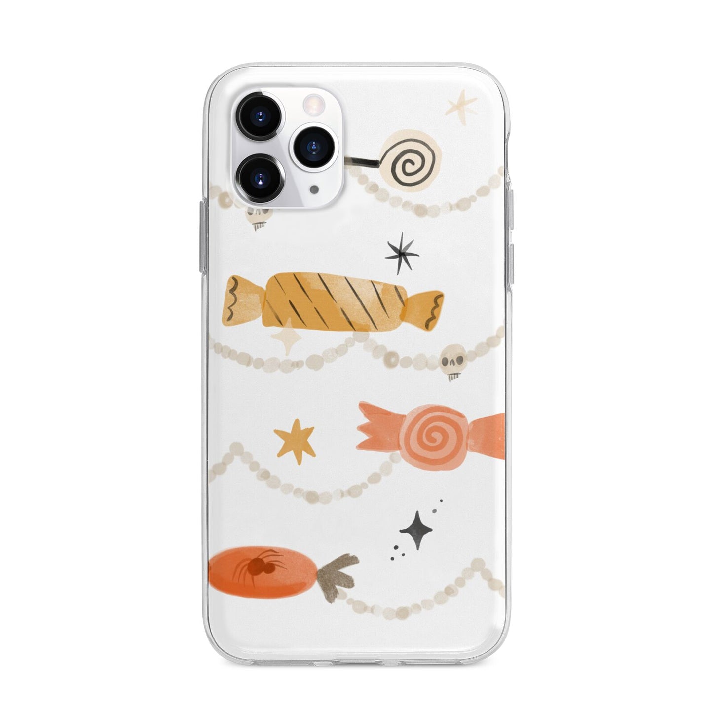 Sweet Decorations Halloween Apple iPhone 11 Pro in Silver with Bumper Case