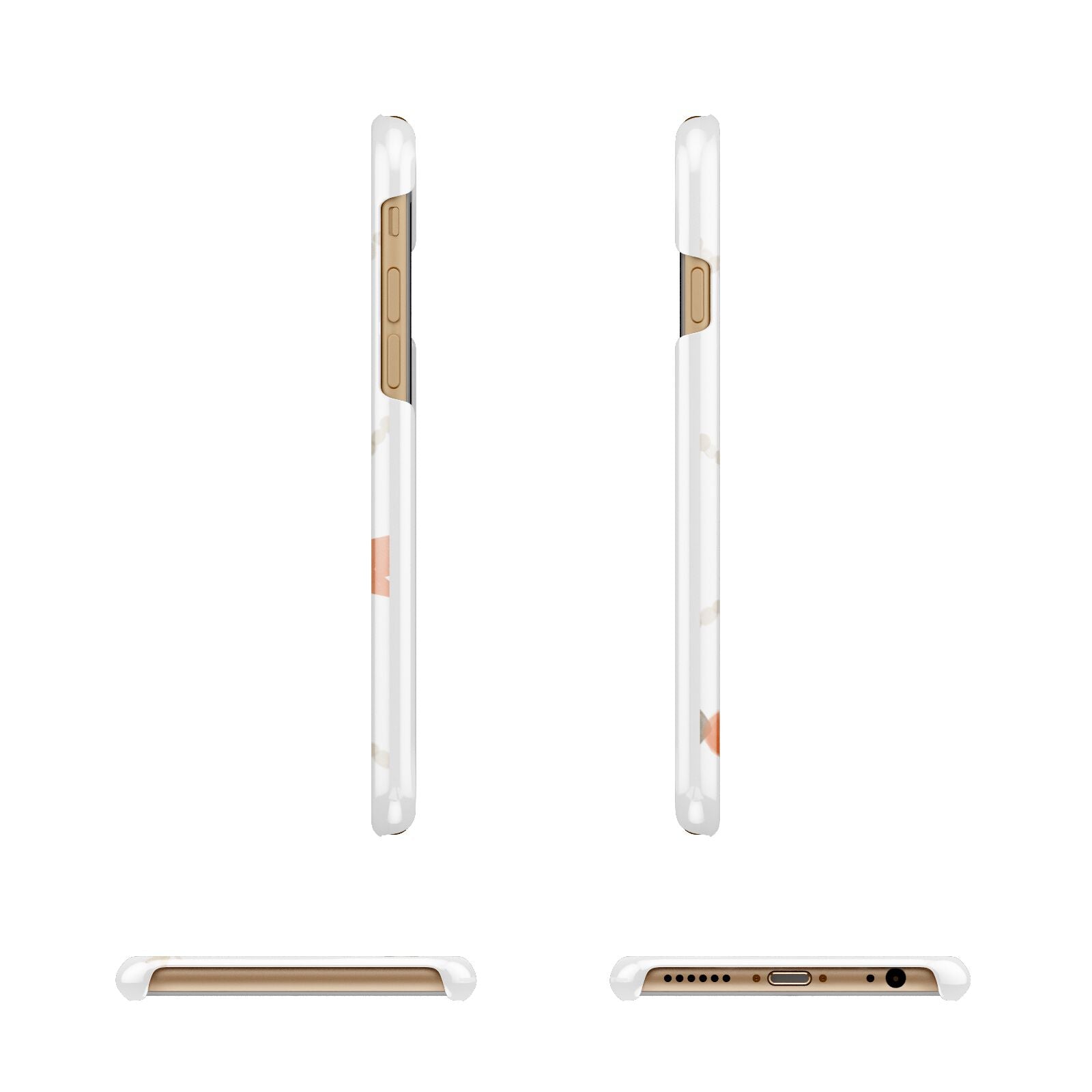 Sweet Decorations Halloween Apple iPhone 6 3D Wrap Snap Case Angled Images