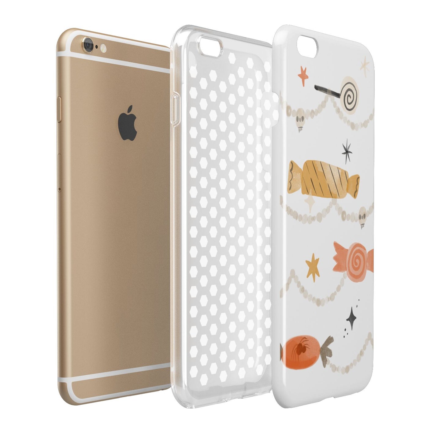 Sweet Decorations Halloween Apple iPhone 6 Plus 3D Tough Case Expand Detail Image