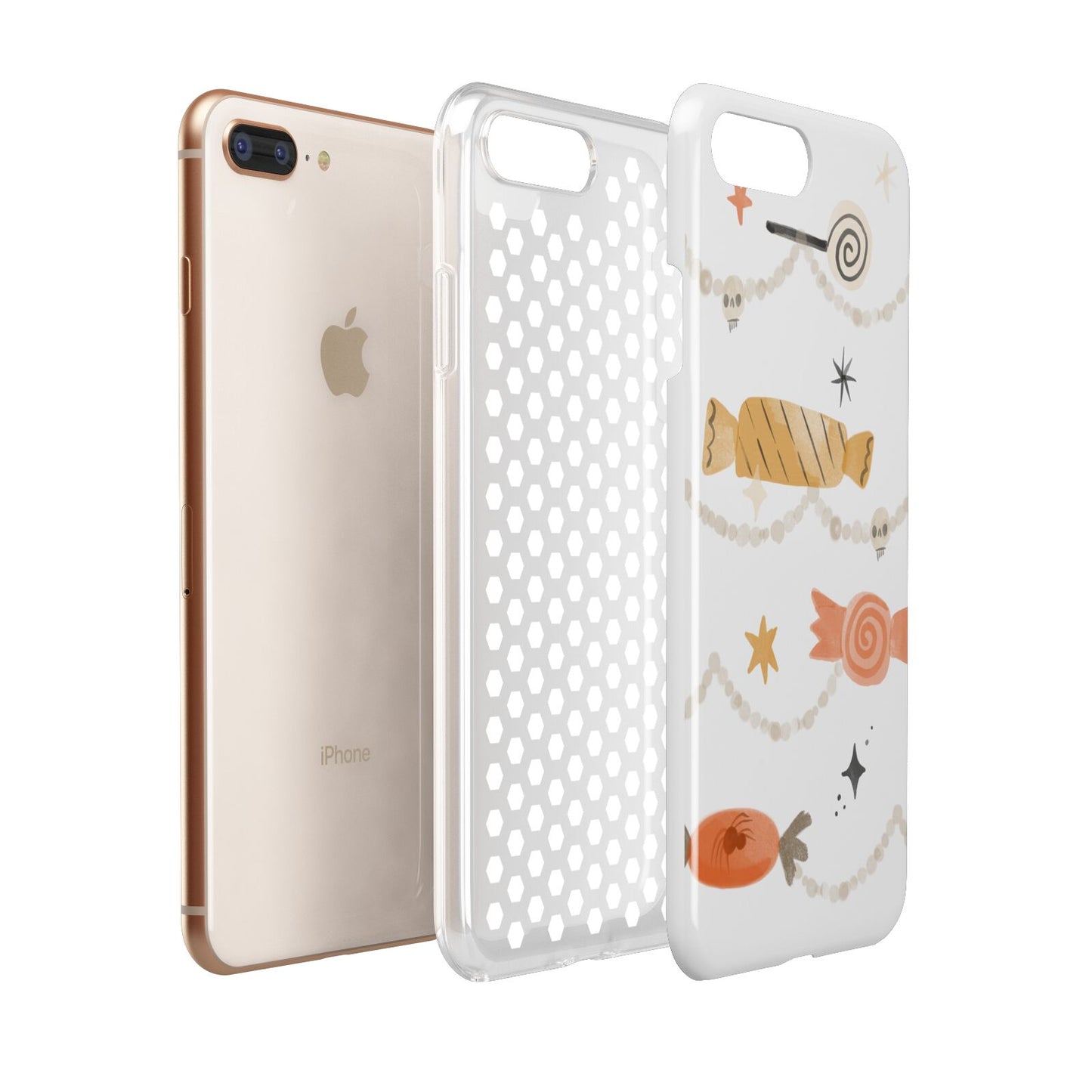 Sweet Decorations Halloween Apple iPhone 7 8 Plus 3D Tough Case Expanded View