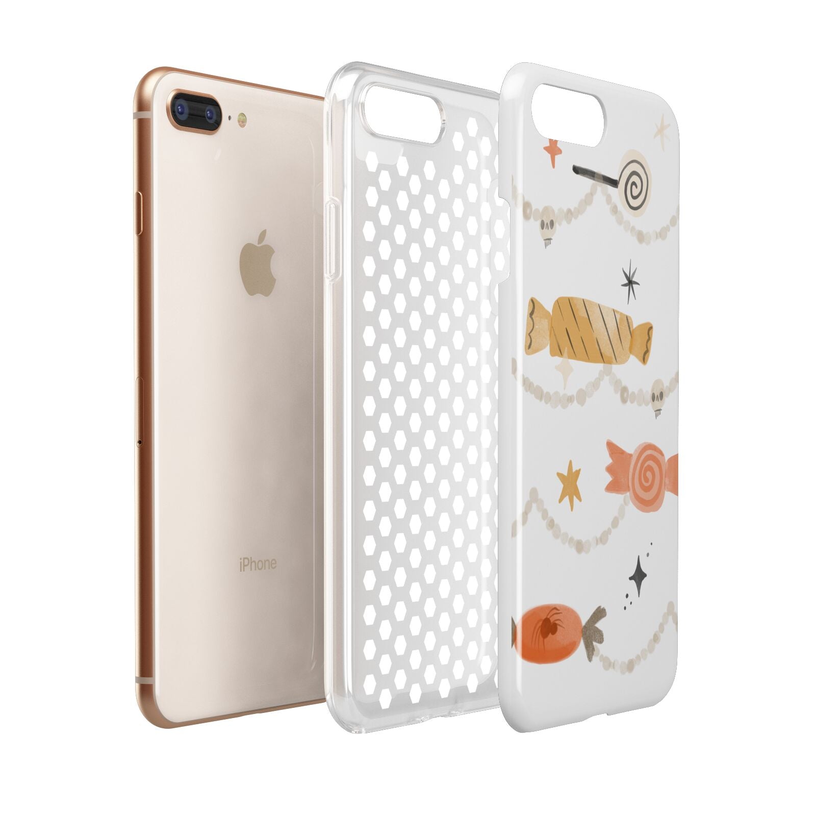 Sweet Decorations Halloween Apple iPhone 7 8 Plus 3D Tough Case Expanded View