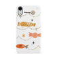Sweet Decorations Halloween Apple iPhone XR White 3D Snap Case