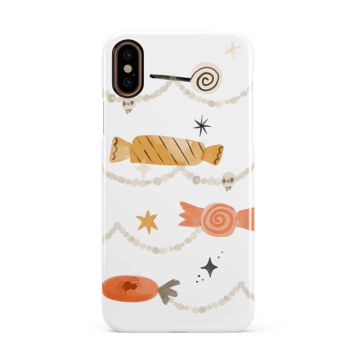 Sweet Decorations Halloween Apple iPhone XS 3D Snap Case