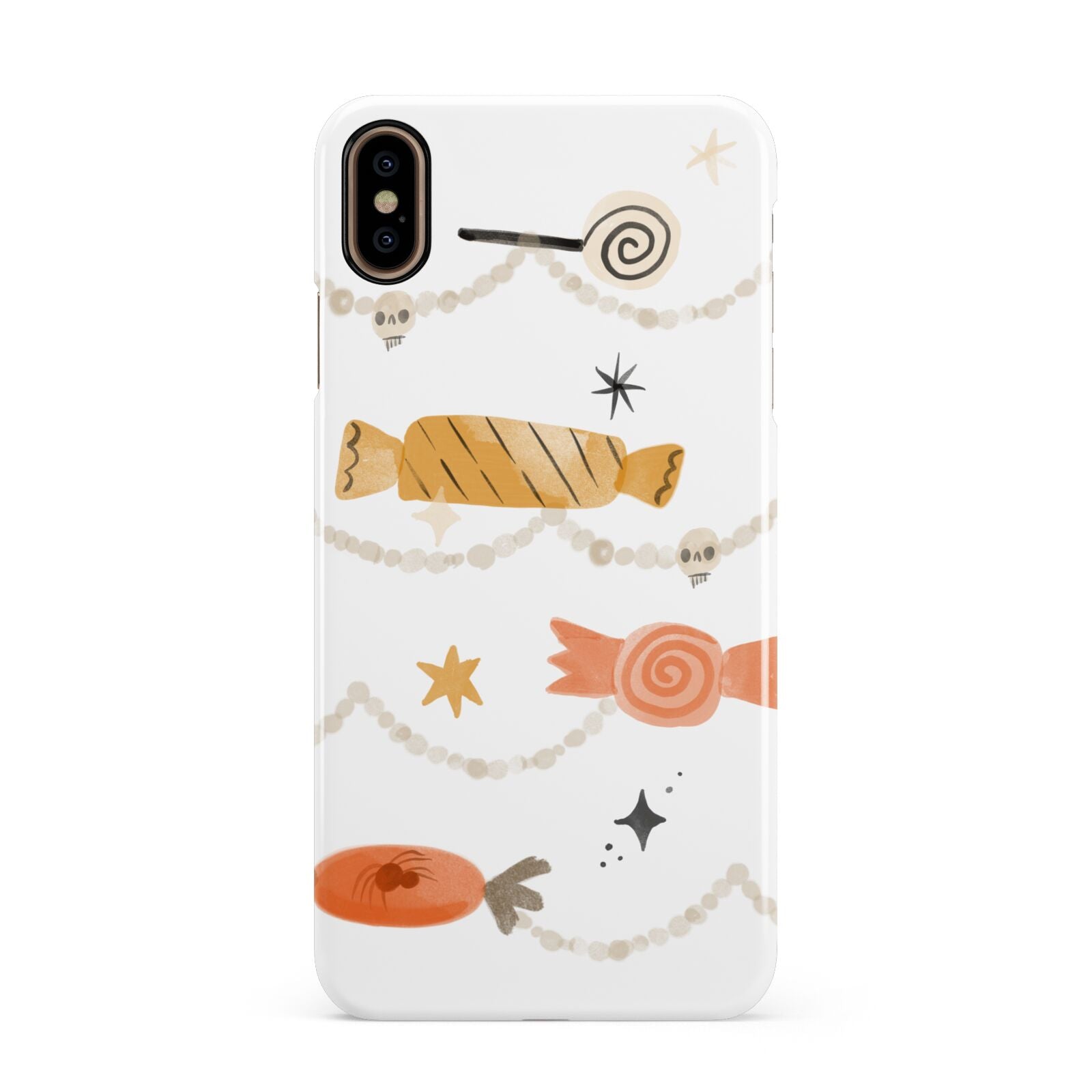 Sweet Decorations Halloween Apple iPhone Xs Max 3D Snap Case