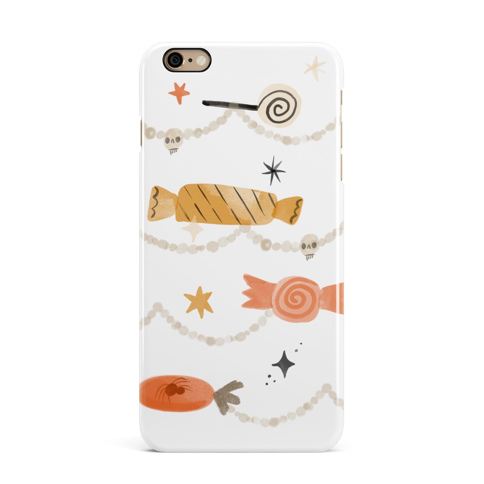 Sweet Decorations Halloween iPhone 6 Plus 3D Snap Case on Gold Phone
