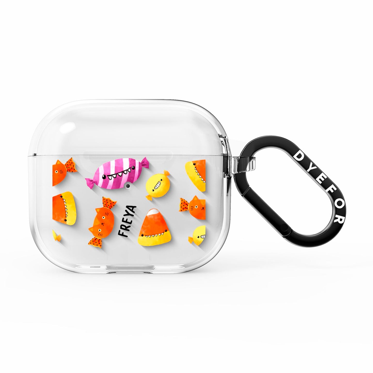 Sweet Faces Halloween Personalised AirPods Clear Case 3rd Gen