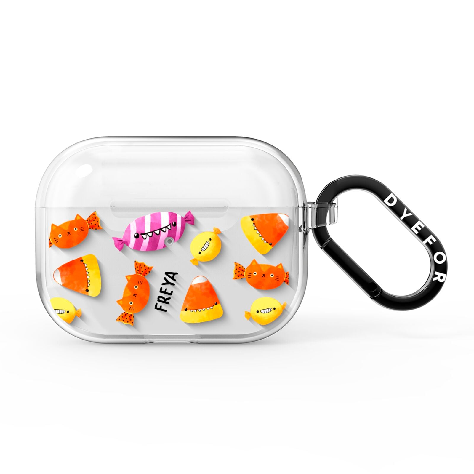 Sweet Faces Halloween Personalised AirPods Pro Clear Case