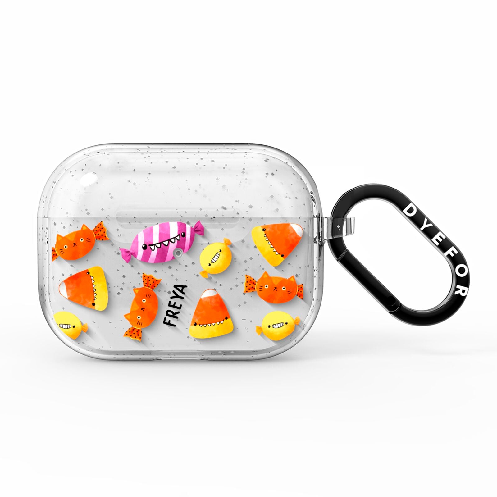 Sweet Faces Halloween Personalised AirPods Pro Glitter Case