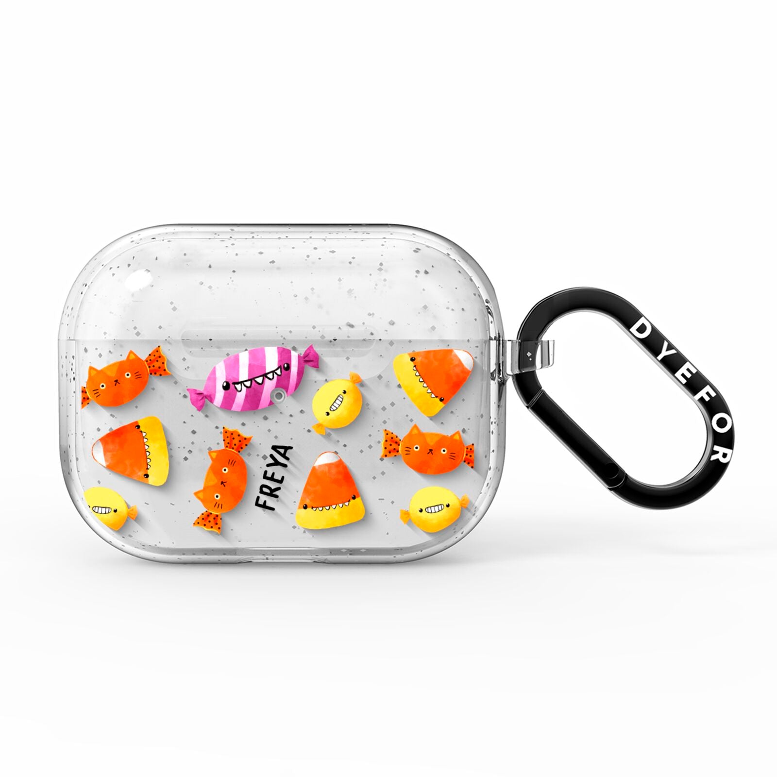 Sweet Faces Halloween Personalised AirPods Pro Glitter Case