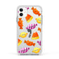 Sweet Faces Halloween Personalised Apple iPhone 11 in White with White Impact Case