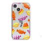 Sweet Faces Halloween Personalised iPhone 13 Mini TPU Impact Case with White Edges