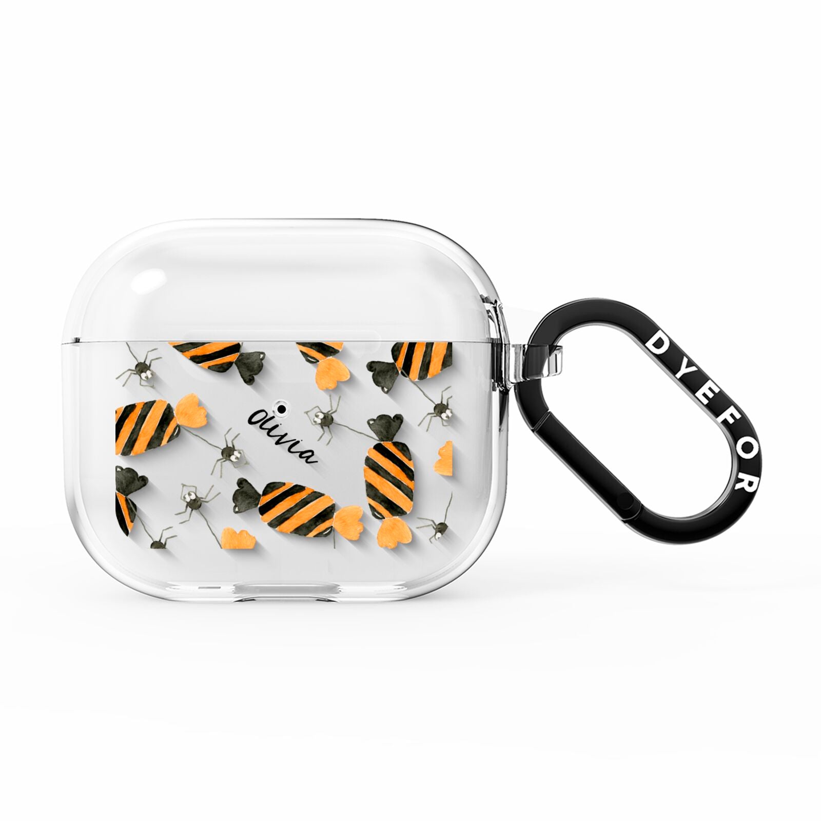 Sweet Spider Halloween Personalised AirPods Clear Case 3rd Gen