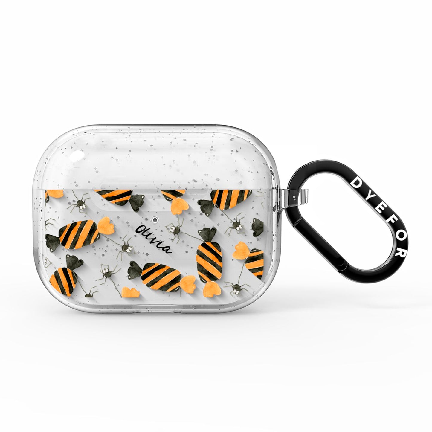 Sweet Spider Halloween Personalised AirPods Pro Glitter Case