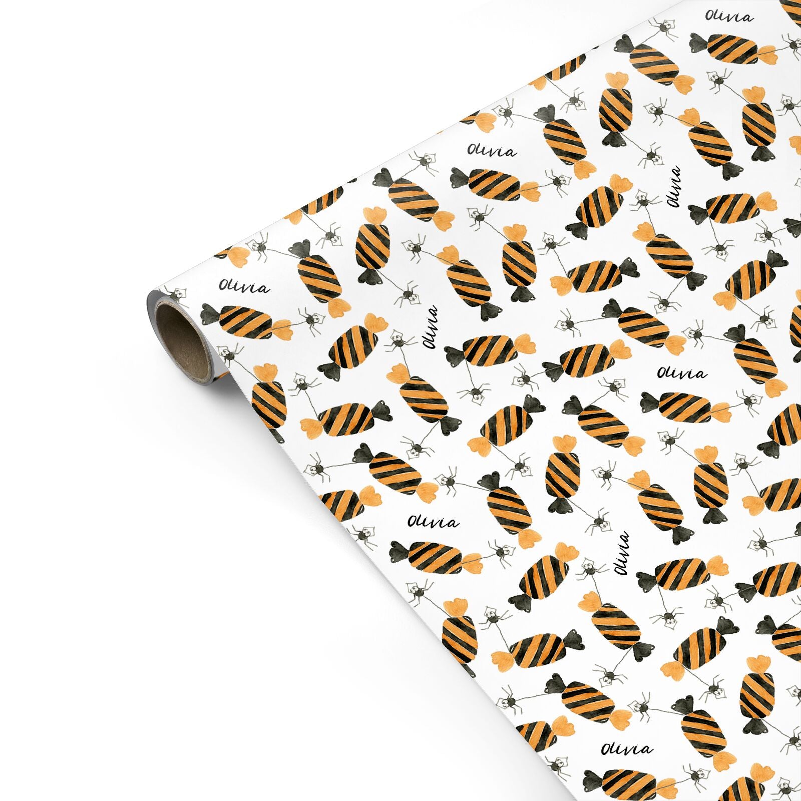 Sweet Spider Halloween Personalised Personalised Gift Wrap