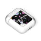 Sweet Treats in Space with Name AirPods Case Laid Flat
