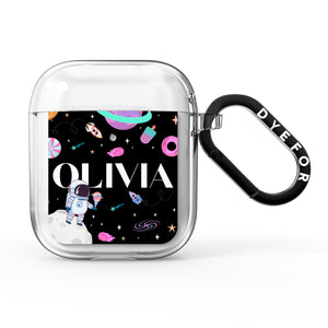Sweet Treats in Space with Name AirPods Case