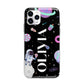 Sweet Treats in Space with Name Apple iPhone 11 Pro in Silver with Bumper Case