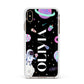 Sweet Treats in Space with Name Apple iPhone Xs Max Impact Case White Edge on Gold Phone