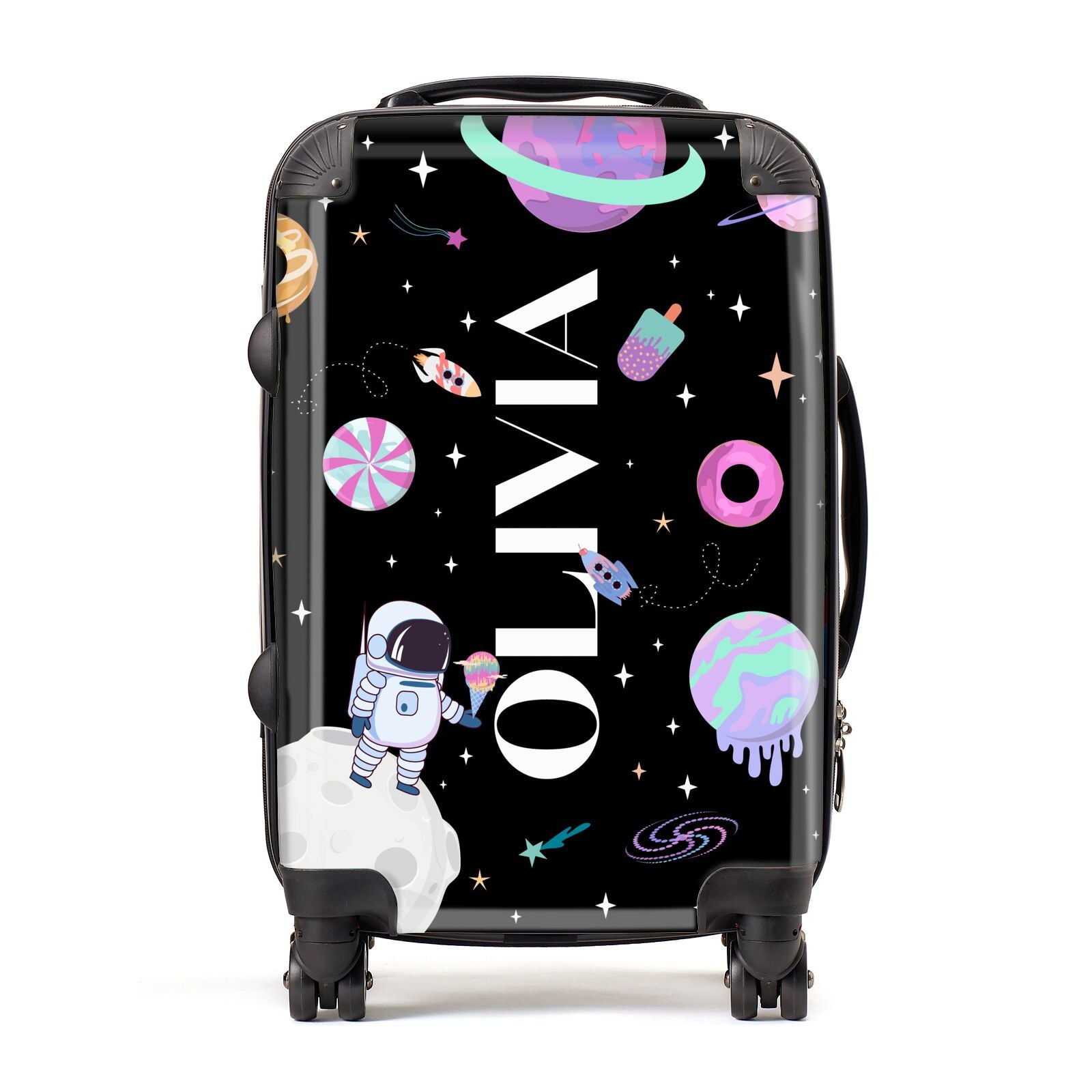 Sweet Treats in Space with Name Suitcase