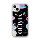 Sweet Treats in Space with Name iPhone 14 Plus Glitter Tough Case Starlight