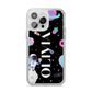 Sweet Treats in Space with Name iPhone 14 Pro Max Clear Tough Case Silver