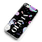 Sweet Treats in Space with Name iPhone 8 Bumper Case on Silver iPhone Alternative Image