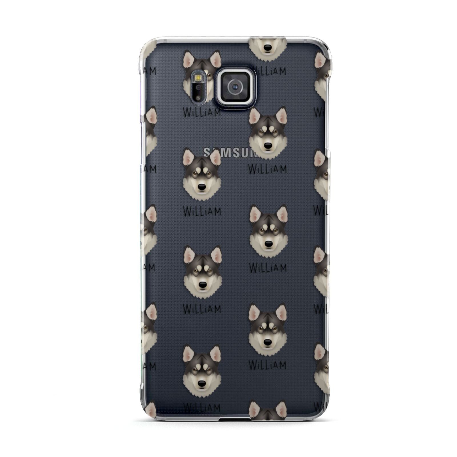 Tamaskan Icon with Name Samsung Galaxy Alpha Case