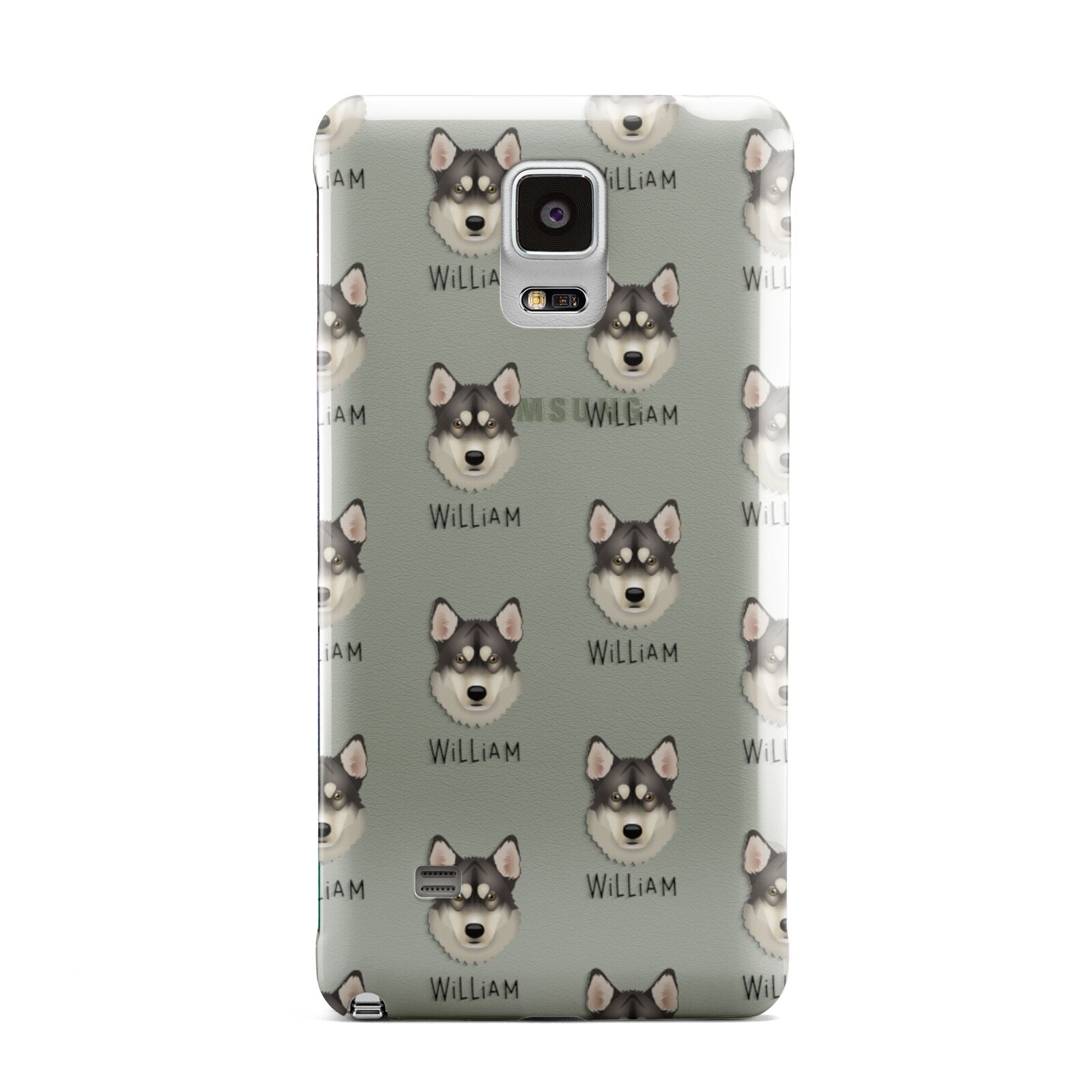 Tamaskan Icon with Name Samsung Galaxy Note 4 Case