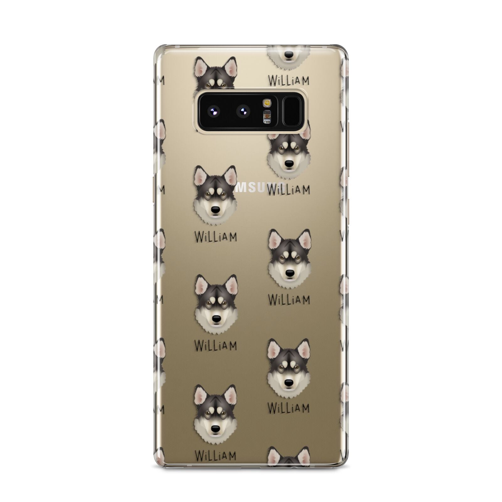 Tamaskan Icon with Name Samsung Galaxy S8 Case