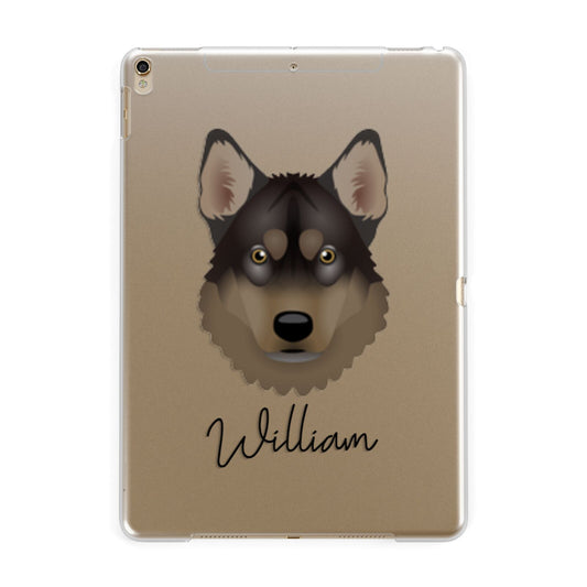 Tamaskan Personalised Apple iPad Gold Case