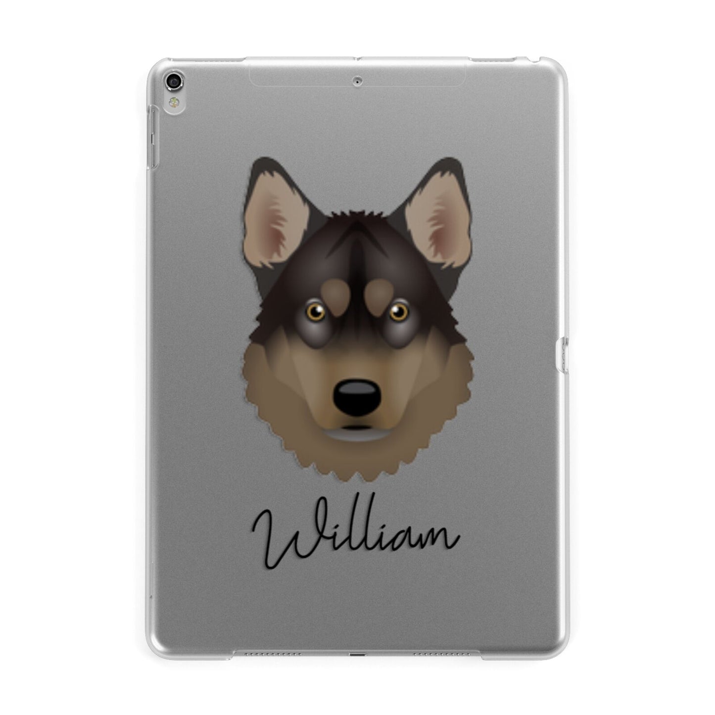 Tamaskan Personalised Apple iPad Silver Case