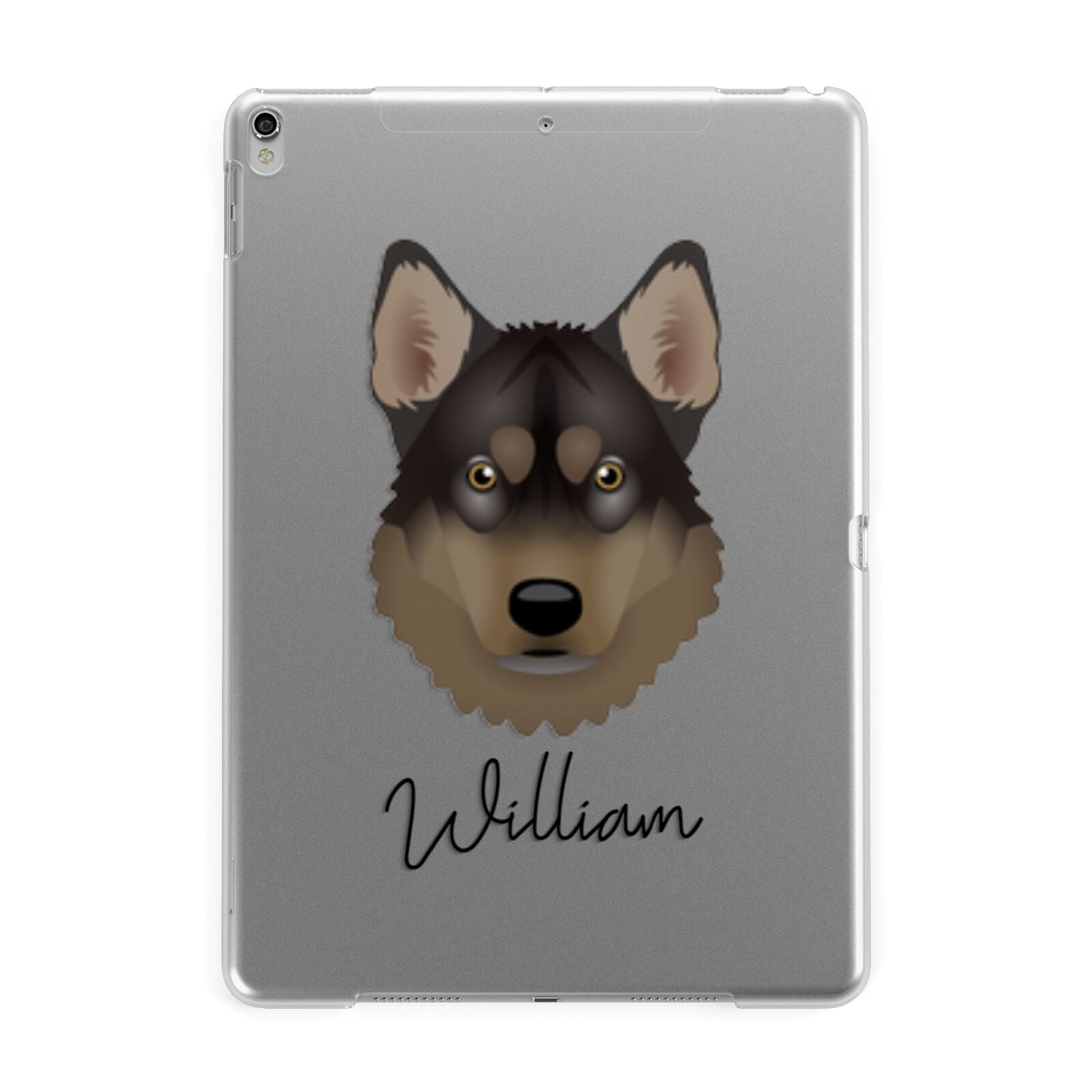 Tamaskan Personalised Apple iPad Silver Case