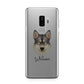 Tamaskan Personalised Samsung Galaxy S9 Plus Case on Silver phone