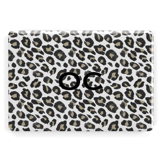 Tan Leopard Print Pattern Apple MacBook Case