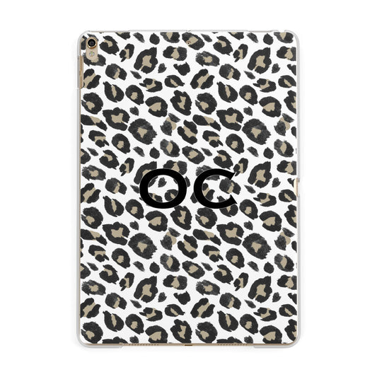Tan Leopard Print Pattern Apple iPad Gold Case