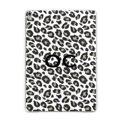 Tan Leopard Print Pattern Apple iPad Silver Case